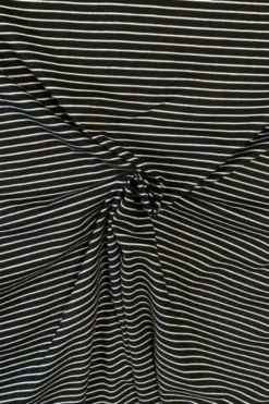 Cotton Jersey Brushed Stripes - Black/White