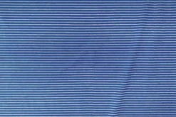 Cotton Jersey Brushed Stripes - Blue/White