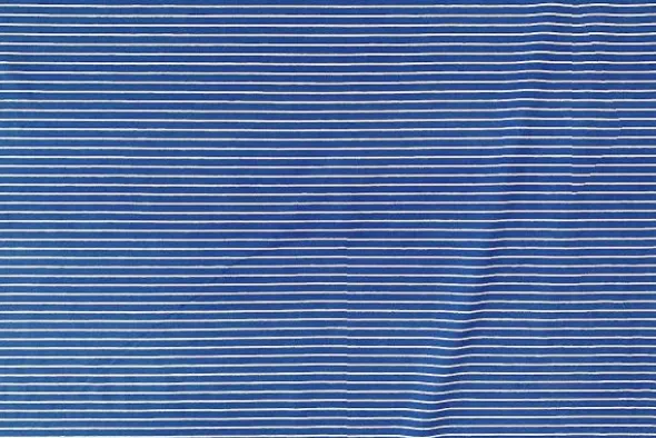 Cotton Jersey Brushed Stripes - Blue/White