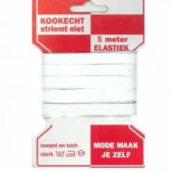 Directoire Elastiek 10 mm - Wit 5m