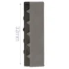 Eindstuk Tassenband- Dark Silver -32mm