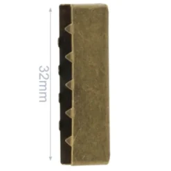 Eindstuk Tassenband-Old Gold-32mm