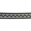 Elastiek - Glitter and Glamour 40 mm - Zigzag Silver