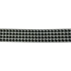 Elastiek - Glitter Glamour 40 mm - Pied de Poule Silver