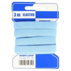 Elastiek 10 mm - Licht Blauw 259