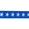 Elastiek 40mm - Stars - Blue/White - 40 mm