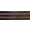 Elastiek Shimmer Lines - Black/Brique - 40 mm