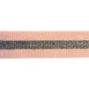 Elastiek Striped Sparkle - Black/Pink - 40 mm