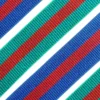 Elastiek Striped Sparkle - Red/Blue - 40 mm
