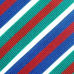 Elastiek Striped Sparkle - Red/Blue - 40 mm