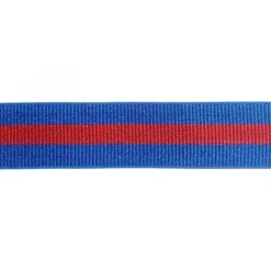 Elastiek Striped Sparkle - Red/Blue - 40 mm