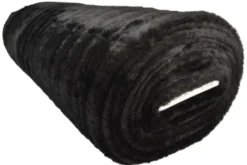 Faux Fur Stripes - Black