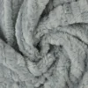 Faux Fur Stripes - Light Grey
