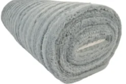 Faux Fur Stripes - Light Grey