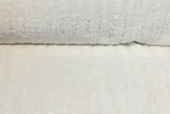 Faux Fur Stripes - Off White