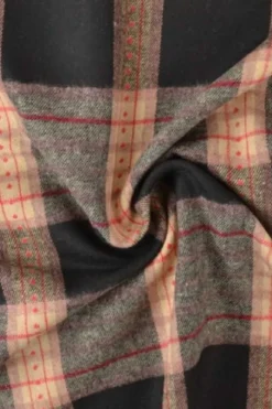 Flanel Ruiten - Beige/Red/Black/Old Pink