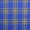 Flanel Ruiten - Bright Blue/Black/White