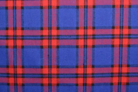 Flanel Ruiten - Bright Blue/Red/Black