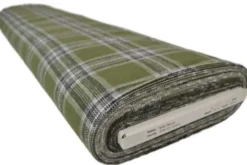 Flanel Ruiten - Mossgreen/Black/White