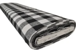 Flanel Ruiten - White/Black