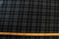 Fleece Print - Black/Dark Grey Squares