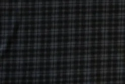 Fleece Print - Black/Dark Grey Squares