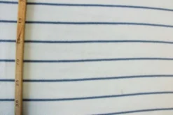 Fleece Print - Blue Stripes on Light Blue