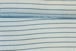 Fleece Print - Blue Stripes on Light Blue