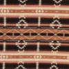 Fleece Print - Bordeaux/Dark Salmon Aztec
