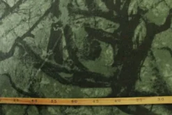 Fleece Print - Forest Branches on Green
