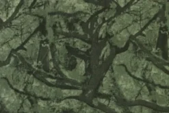 Fleece Print - Forest Branches on Green