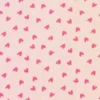 Fleece Print - Fuchsia Hearts on Light Pink