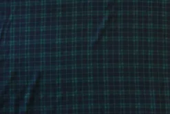 Fleece Print - Green Square Lines on Navy