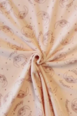 Fleece Print - Little Dreamer Animal on Light Salmon
