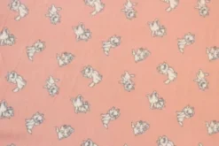 Fleece Print - Little Kittens on Warm Pink