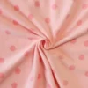Fleece Print - Pink Dots on Soft Pink
