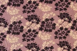 Fleece Print - Purple/White Hydrangeas on Lilac