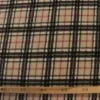 Fleece Print - Red/Black Squares on Beige