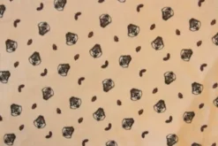 Fleece Print - Squirrels on Warm Beige