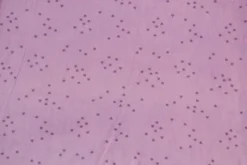 Fleece Print - Tiny Purple Hearts on Lilac