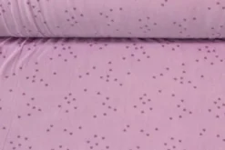 Fleece Print - Tiny Purple Hearts on Lilac