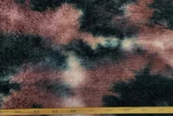 Fluffy Fur Tie Dye - Black/Mauve