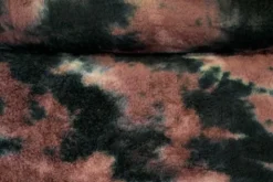 Fluffy Fur Tie Dye - Black/Mauve