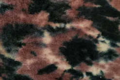 Fluffy Fur Tie Dye - Black/Mauve