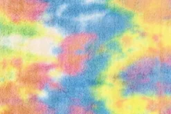 Fluffy Fur Tie Dye - Blue/Yellow/Green/Pink