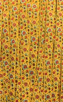 Geweven Sierband - Golden Flowers