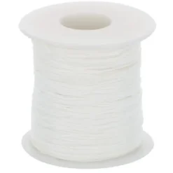 Glanskoord/ Speenkoord 1mm - Gebroken Wit