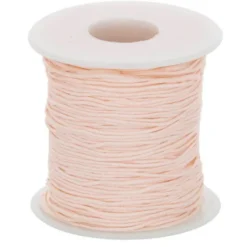Glanskoord/ Speenkoord 1mm - Licht Zalm