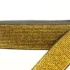 Glitter Elastiek - Goud/Zwart - 25mm