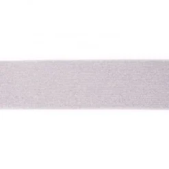 Glitter Elastiek - Lavender/Silver - 35 mm